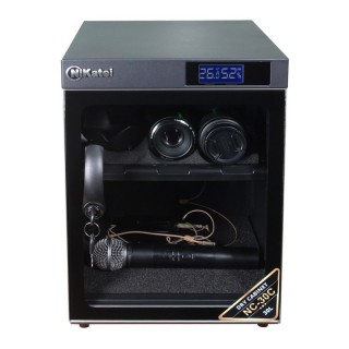 Tủ chống ẩm cao cấp Nikatei NC-30C viền nhôm mạ bạc
